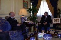 NATO Deputy Secretary General Ambassador Minuto Rizzo meets Prime Minister of Jordan. 28th June 2006