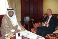 NATO Deputy Secretary General Ambassador Minuto Rizzo meets Sheikh Thamer Al Sabah President of the National Security Bureau of Kuwait.