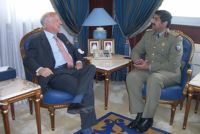 Nato Deputy Secretary General Ambassador Minuto Rizzo meets Minister of Defence of Qatar. Qatar, 10th September 2007