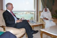 NATO Deputy Secretary General Ambassador Minuto Rizzo meets Minister of Foreign Affairs of Qatar. 8th May 2006