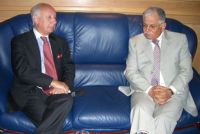 NATO Deputy Secretary General Ambassador Minuto Rizzo meets Defense Minister of Tunisia Kamel Morjane. 18th June 2007